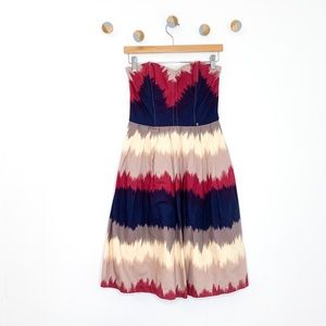 Anthropologie Corey Lynn Calter Color Dipped Strapless Dress